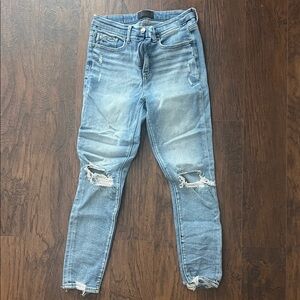 Buckle Faded Blue Ripped Skinny Jeans